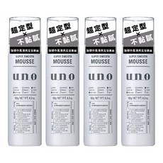 uno 強硬作風清爽定型慕斯, 180g, 4瓶