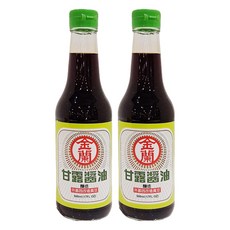 金蘭 甘露醬油, 非基因改造黃豆 海藻糖, 清爽順口, 鮮甜不膩, 500ml, 2瓶