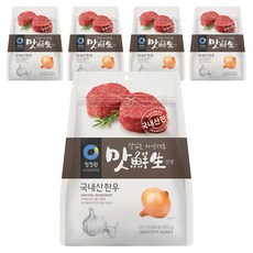 청정원 맛선생 국내산한우, 250g, 5개