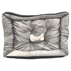 萌貝貝 四季通用超柔軟加厚寵物床, 灰色, 1個