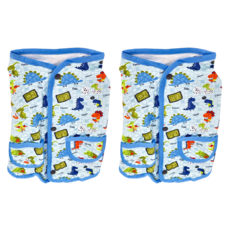 SassyDog 格紋馬甲 恐龍, 藍色, 2件