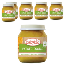 babybio 生機甜薯泥, 甜薯, 130g, 6罐