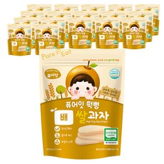 Pure Eat 孩童米餅, 白米水梨口味, 18包