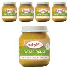 babybio 生機甜薯泥, 甜薯, 130g, 5罐