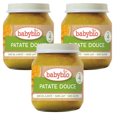 babybio 生機甜薯泥, 130g, 3罐
