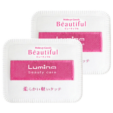 Lumina 露蜜 舒芙蕾氣墊粉撲 長方形, 2個, 白色/無香味