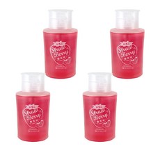 台灣 COSMOS 草莓指甲油去除液 按壓式, 180ml, 4瓶