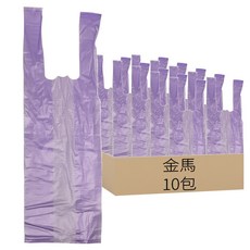 金馬 背心袋 飲料杯袋 小二杯(38 x 11cm) 4兩重, 10包