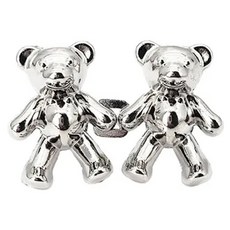 咪咪購物 收腰神器 對釦 熊 銀色 免縫收腰 縮腰 腰圍調整扣 褲頭褲子調節扣 縮腰扣, 7入