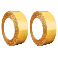 無痕網格雙面膠 黃色雙面膠 - 2cm, 黃色, 2個