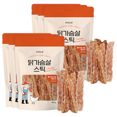 반려소반 강아지 건강한 수제간식 육포, 닭가슴살, 100g, 6개