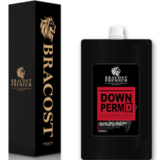 BRACOST 男用受損髮質燙髮劑+燙髮工具組, 500ml, 1組