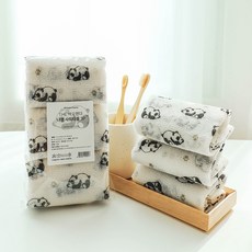 Arden Home THE 寶熊貓印花浴巾, 混合色, 3入, 1個