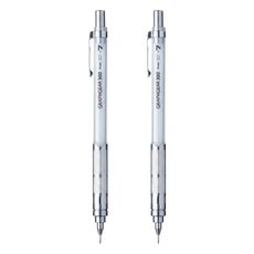 Pentel 飛龍文具 GRAPHGEAR 300 製圖鉛筆 XPG317-TWX 白桿, 0.7mm, 2支