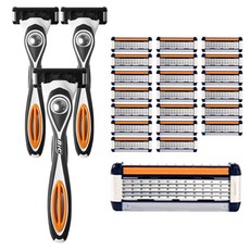 Rage Society 剃須刀套組, 剃須刀柄 + 5 刀片墨盒 8p, 3組