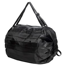 원이네 포켓 휴대용 장바구니, 블랙, 1개