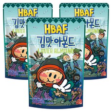 HBAF 바프 김맛 아몬드, 190g, 3개