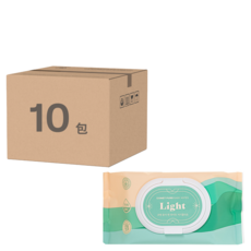 comet Pure Light系列 嬰幼兒濕紙巾 掀蓋式, 120張, 10包