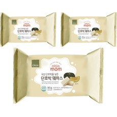 올가홀푸드 mom 단호박 웨하스, 단호박맛, 3개, 80g