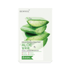 eunyul 蘆薈保濕面膜 天然面膜貼, 50片, 1組