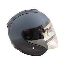 R3A6全罩式安全帽 L 水泥藍黑色 含一層護目鏡, 1個