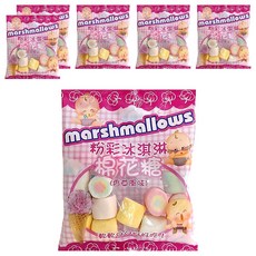 粉彩冰淇淋棉花糖 (香草風味), 軟軟QQ好好吃!, 23g, 6包