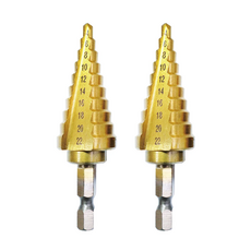 鍍鈦六角寶塔鑽 SC5115 4-22釐米 DIY家用系列, 2個