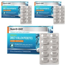 Nutri D-DAY 優質100億益生菌植物膠囊, 60顆, 3盒