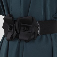 TED BROWN 串珠花絲帶跨度腰帶