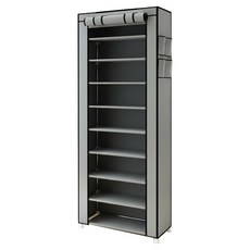 組合式鞋櫃, 02 銀灰色, 10層