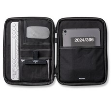 NUART iPad Galaxy Tab 帆布平板收納包, 黑色