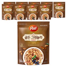 Post 杏仁胡桃脆麥片, 360g, 10包