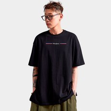 엘런아시 20수 컬렉션 옆트임레이어드 오버핏 반팔 티셔츠