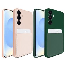 더조은셀러 포켓쏙 카드지갑 실리콘 휴대폰 케이스 2p