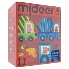 mideer 進階式拼圖, LEVEL1 汽車大隊, 1盒
