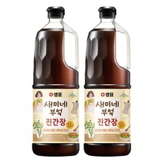 새미네부엌 진간장, 1.7L, 2개