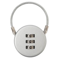 台製3位數圓型密碼鎖附鋼索k178, 1入