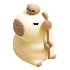 卡皮巴拉 小夜燈,木魚款 3000k/RGB燈光顏色 Type-C充電