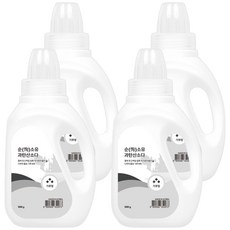 한나 순소유 세탁 표백 과탄산소다 가루형, 500g, 4개