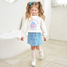 WALTONKIDS 女童大學T恤 + 解構風裙褲套裝