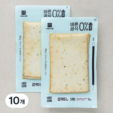 새로미어묵 바른공식0% UP 네모어묵, 195g, 10개