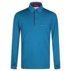 男性彈性高爾夫翻領長袖T恤 NB-5147