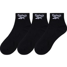 Reebok 銳步 Essential 短襪, 黑色