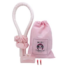 Tube Curl 第二代波浪髮捲袋套組, 粉色