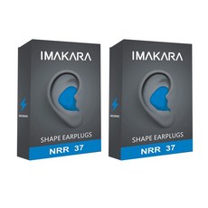 imakara 可變形耳塞 藍色 2入, 2組