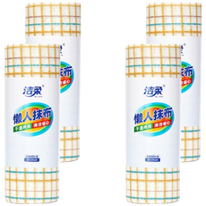 中國 潔柔 格子懶人抹布 S01, 4個, 40片