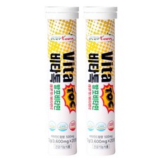 에버틴 비타톡 발포비타민 레몬맛, 20정, 2개