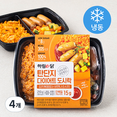 하림이닭 탄단지다이어트 도시락 김치볶음밥과 비엔나소시지 (냉동), 210g, 4개