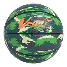 台灣 Vega 橡膠削邊籃球 迷彩 470~500g, OBR-510, 1個