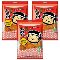 大老板 蒙古烤肉風味魚片 烤肉香氣逼人 魚片鮮美, 90g, 3包